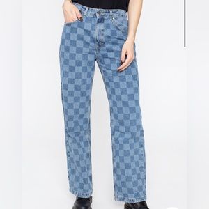 RAGGED checkered jeans